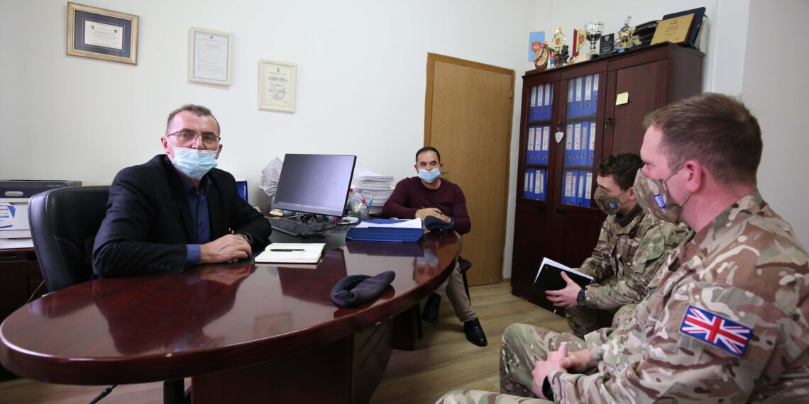 Kryetari dhe Nënkryetari i Sindikatës së Policisë së Kosovës, priten përfaqësuesit e KFOR-it britanik
