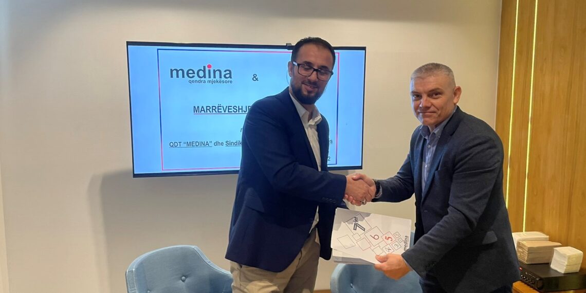 MARRËVESHJE BASHKËPUNIMI ndërmjet Sindikatës së Policisë së Kosovës Shoqatës Rajonale Ferizaj dhe QDT”Medina” – Ferizaj