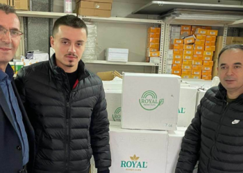 Sindikata e Policisë së Kosovës pranon një donacion nga ‘ROYAL PAPER CUPES’